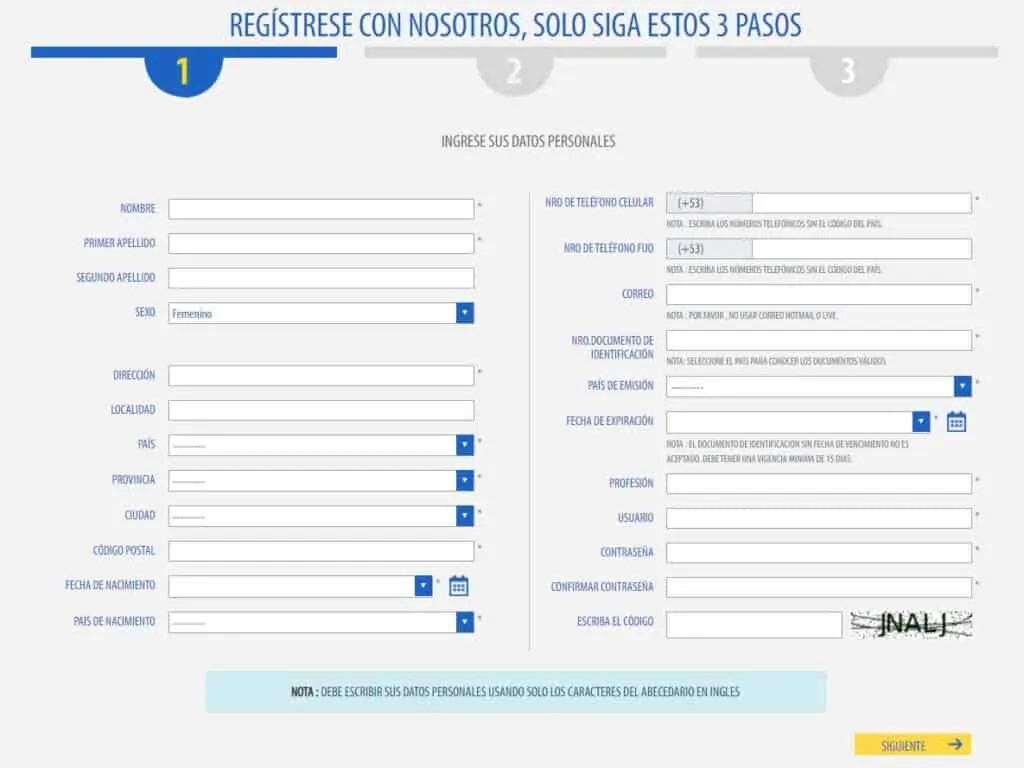 registrarse en aisremesascuba